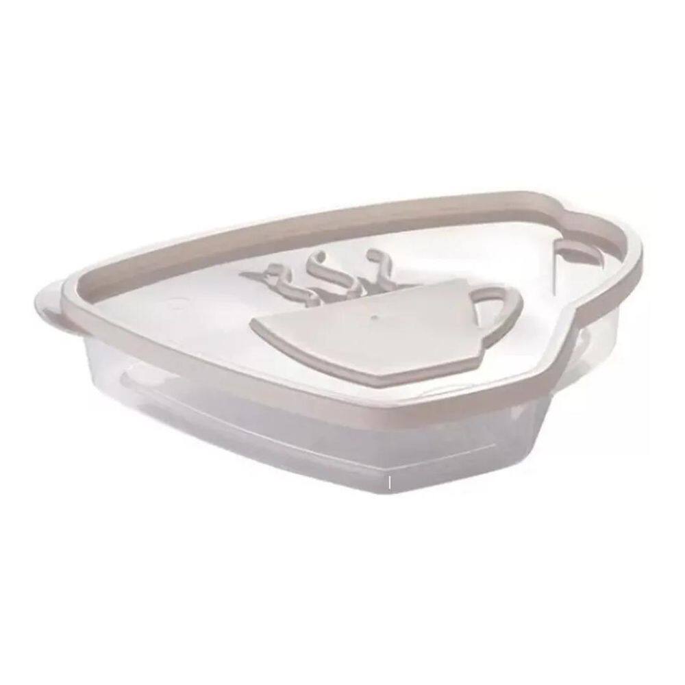 2X Pote Porta Filtro De Papel 850Ml Para Café Incolor Plasút