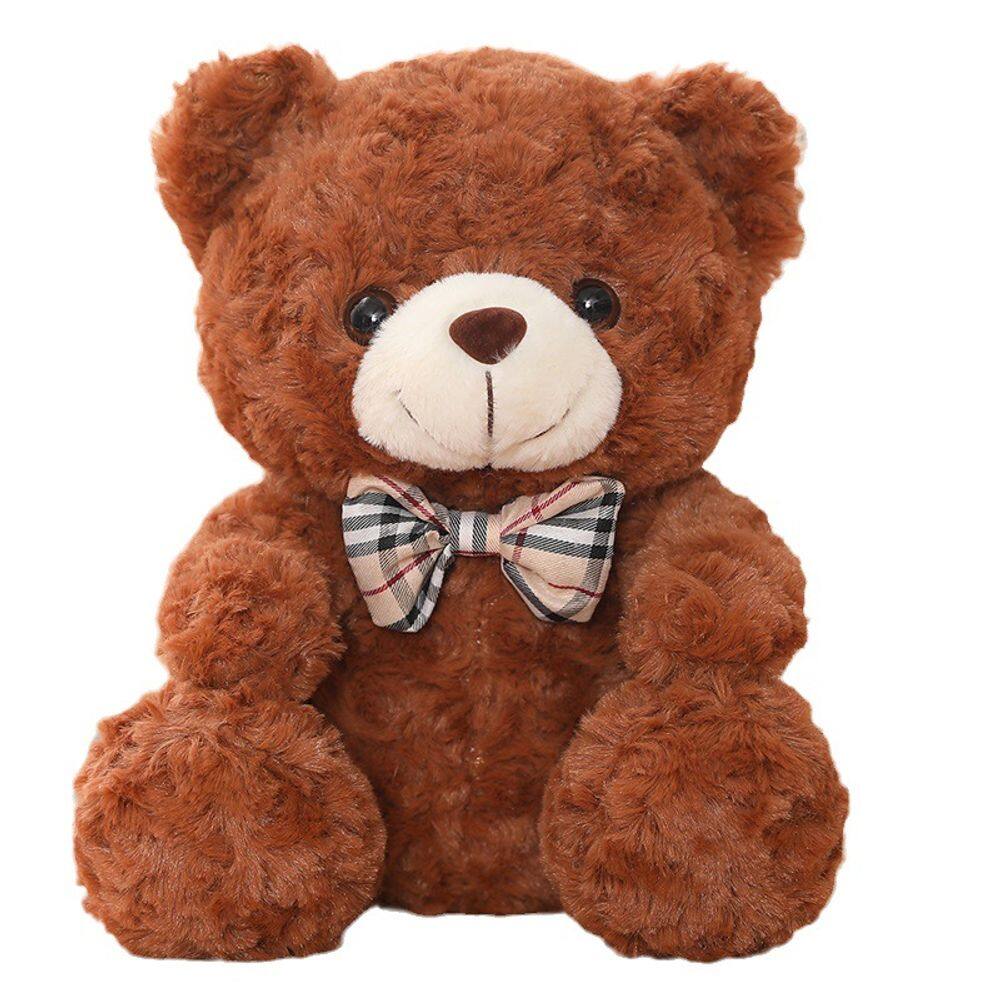 Brinquedo de pelúcia Teddy Bear Doll Soft Stuffed Cartoon Brown 25 cm