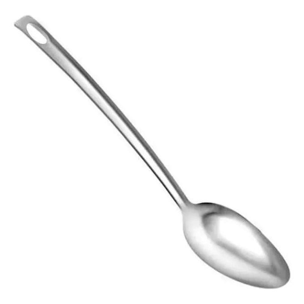 10X Colher Grande De Mesa Inox 35Cm