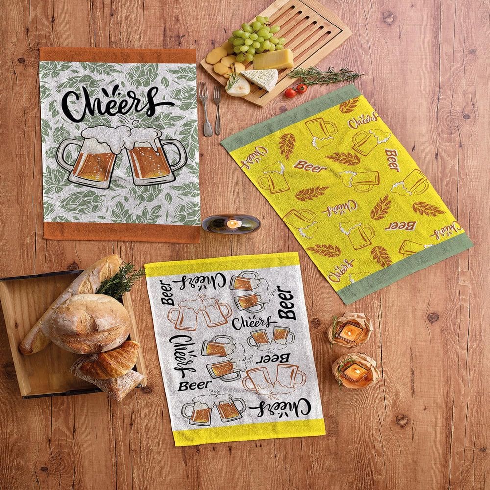 Kit 6 Panos De Copa Felpudo Teka Primore Beer