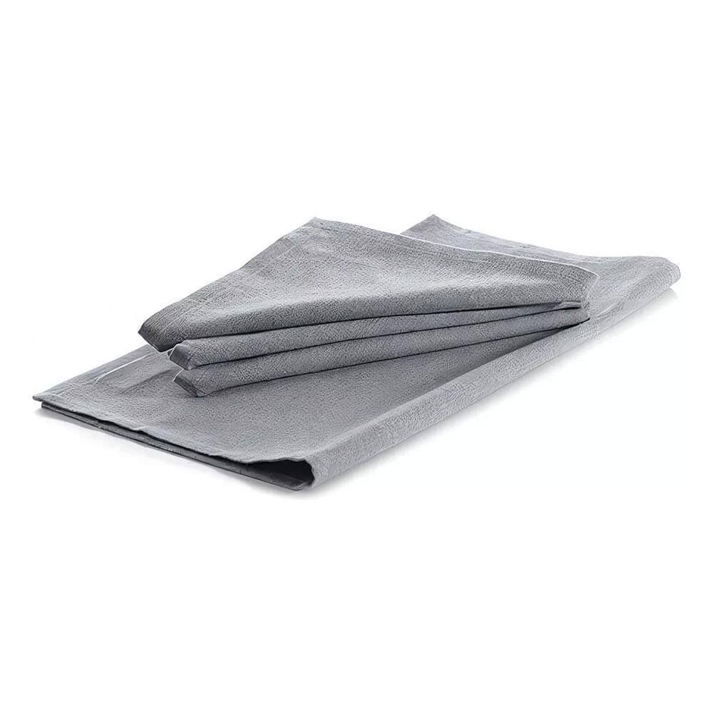 Kit Guardanapos 4 Peças Lush - Buddemeyer Cinza Escuro