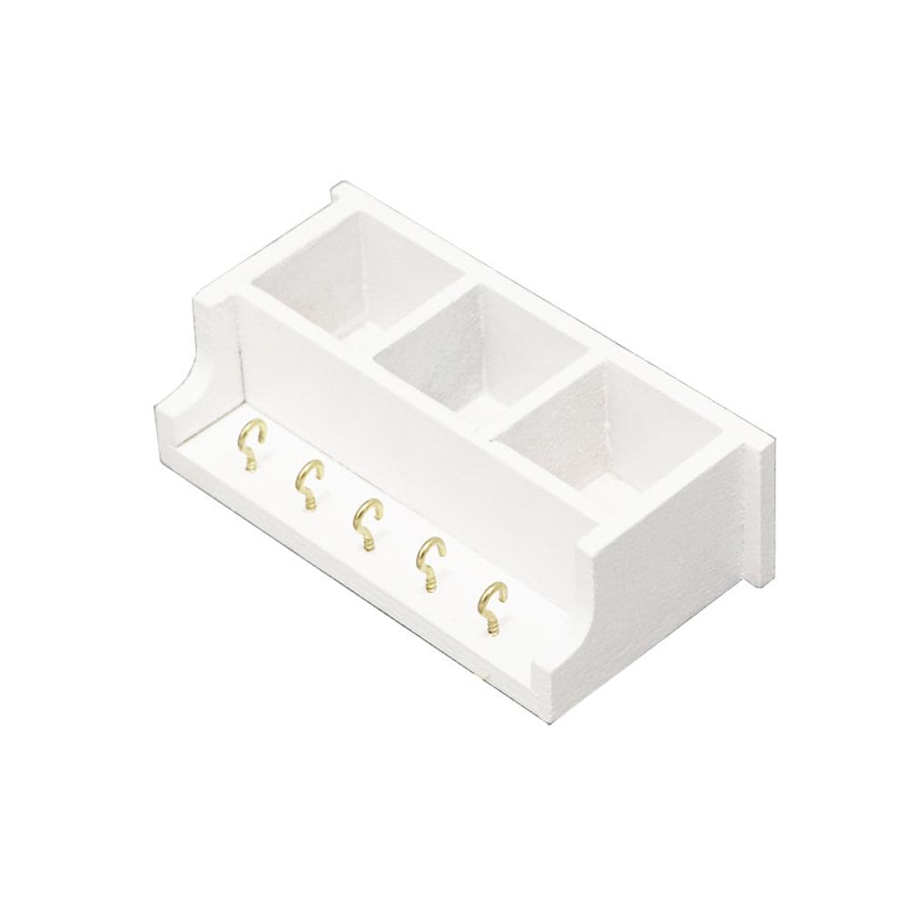 Prateleira de casa de bonecas em miniatura de madeira branca em escala 1:12 com ganchos