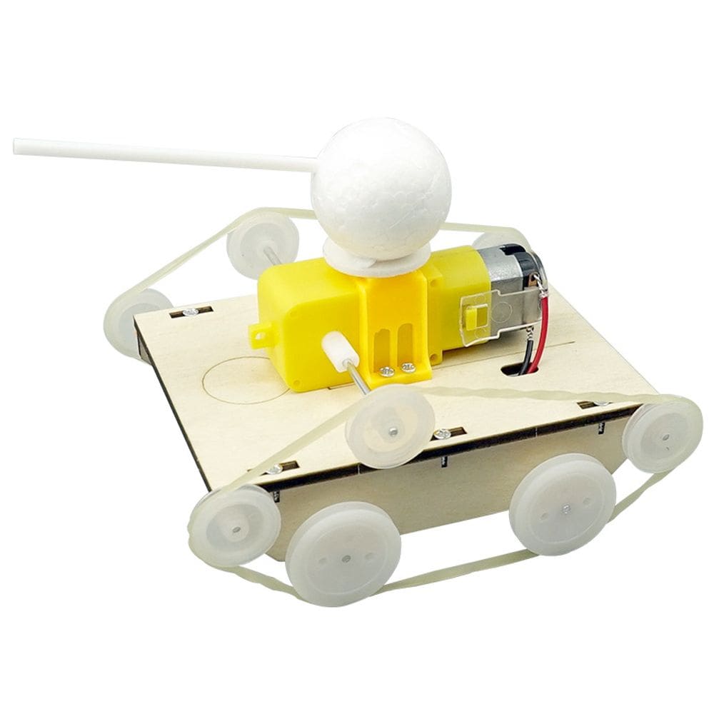 Kit de experimentos científicos para carro-tanque de madeira DIY para crianças de 8 a 12 anos