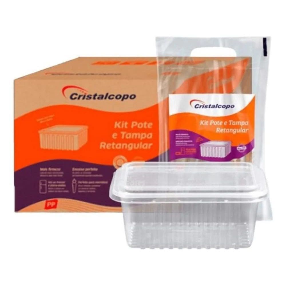 3X Marmita Pote Descartável 250Ml Freezer Microondas 50 Unid