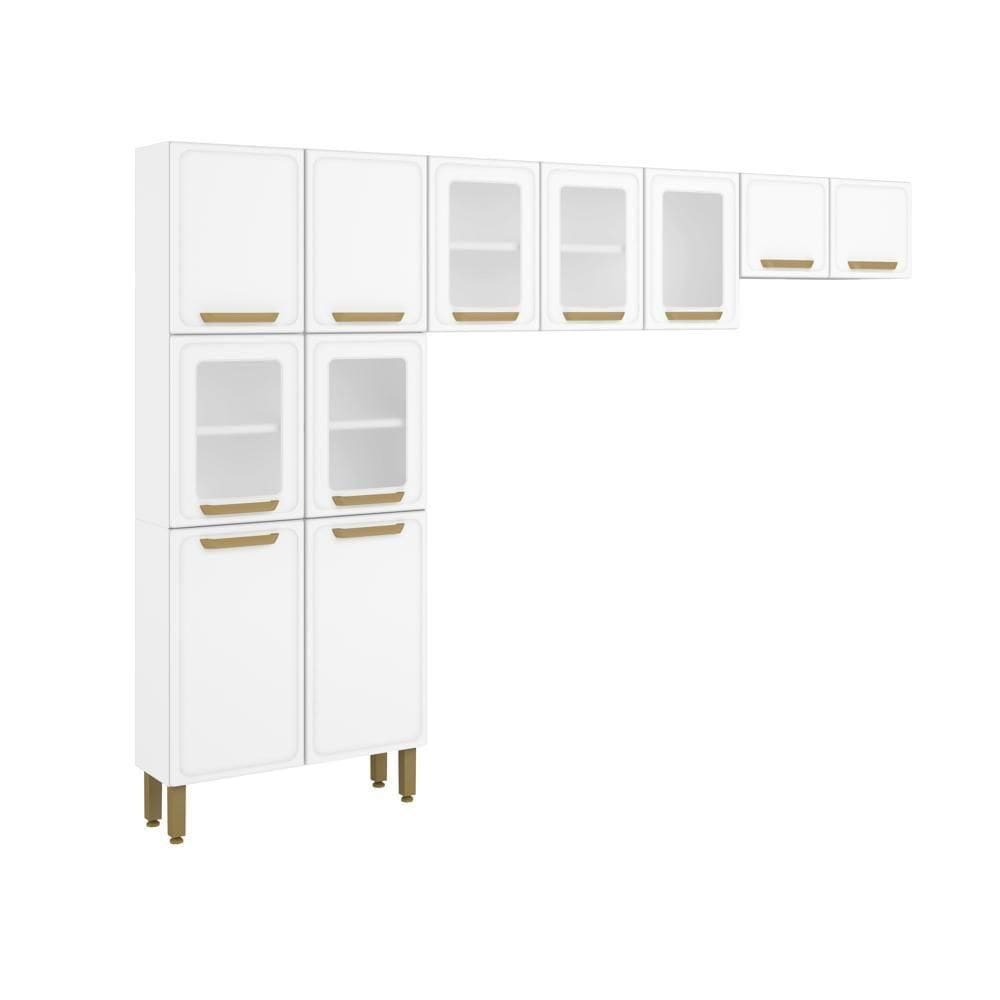 Cozinha De Aço Completa 3 Peças Branco Bella Bertolini Branco