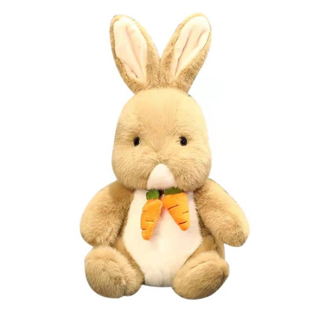 Boneca de desenho animado de pelúcia Carrot Bunny de 30 cm para crianças