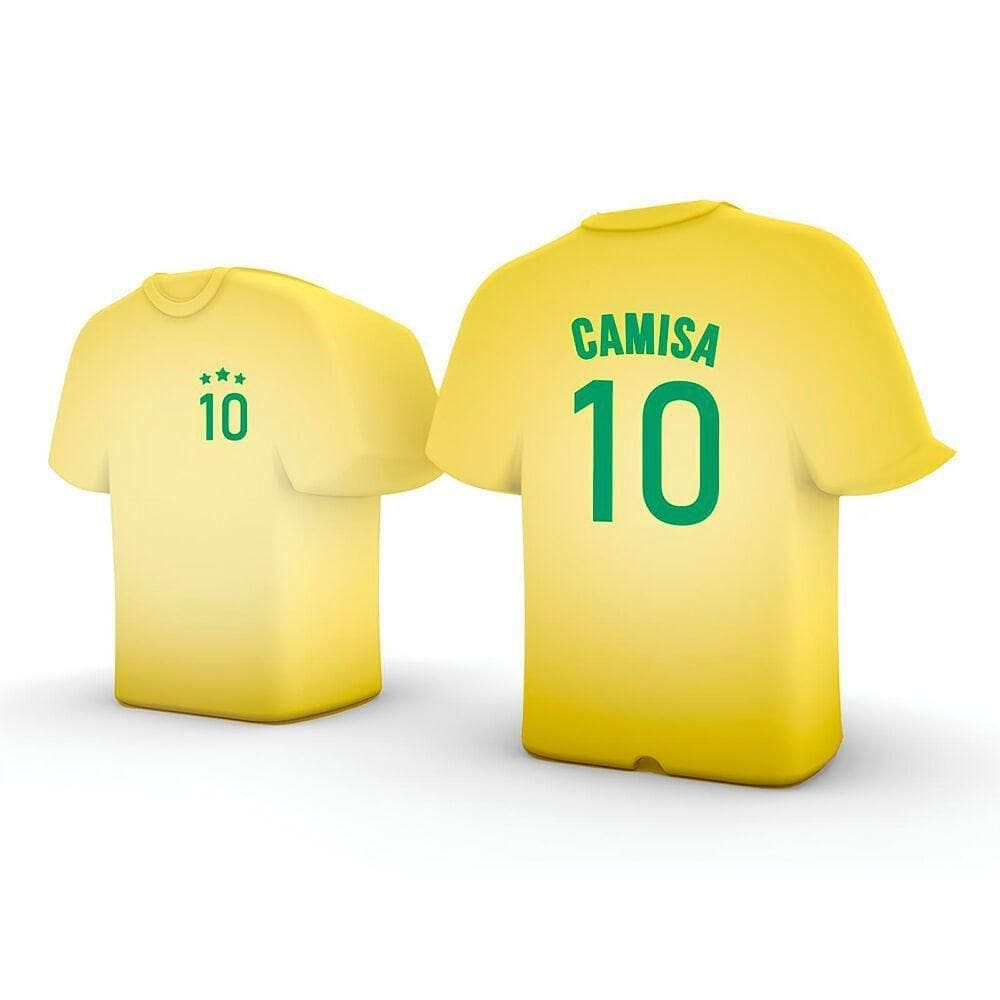 Luminária Camisa 10 Brasil: Iluminação Estilizada Para Amantes Do Futebol!