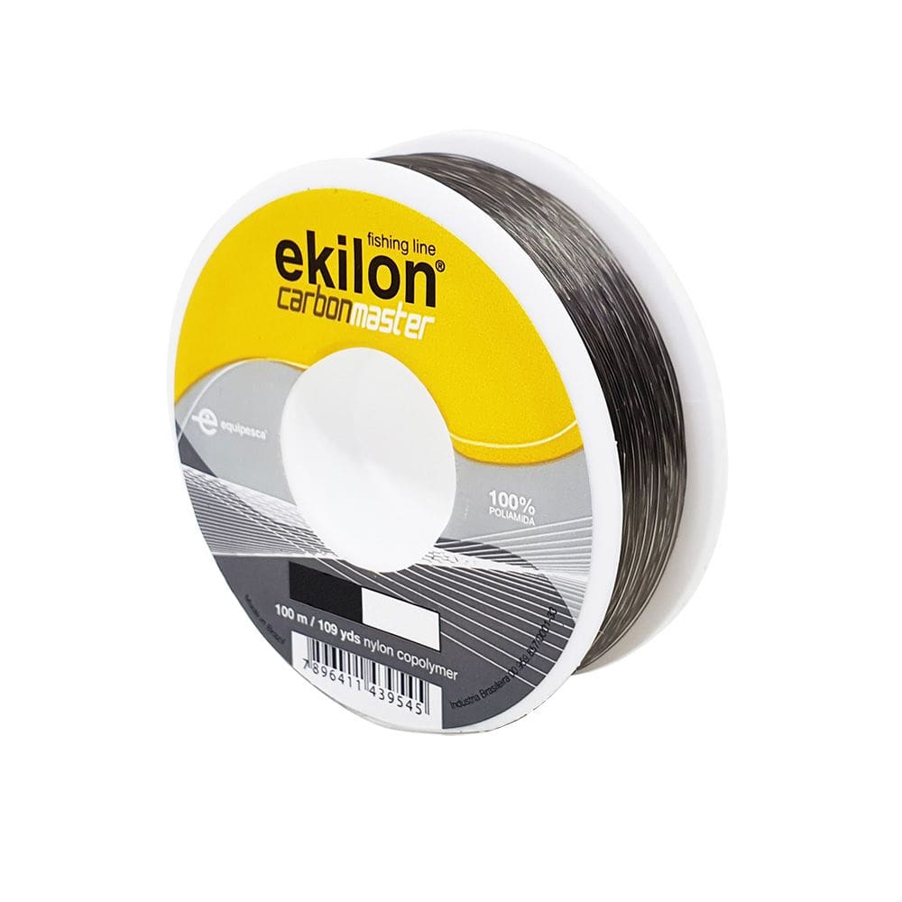 Linha de Pesca Ekilon Carbon Master Fumê Monofilamento com aditivo Anti-UV 100m