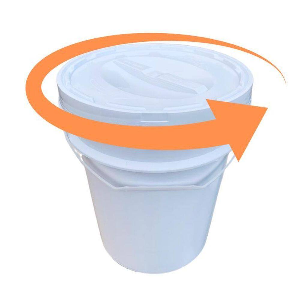 Balde Plástico 20L Tampa Rosqueavel Industrial