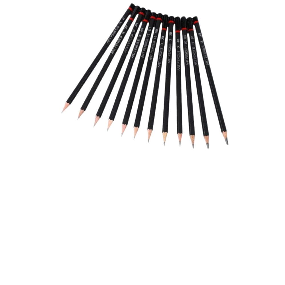 Conjunto de 12 lápis para desenhar e escrever HB e 2B Graphite