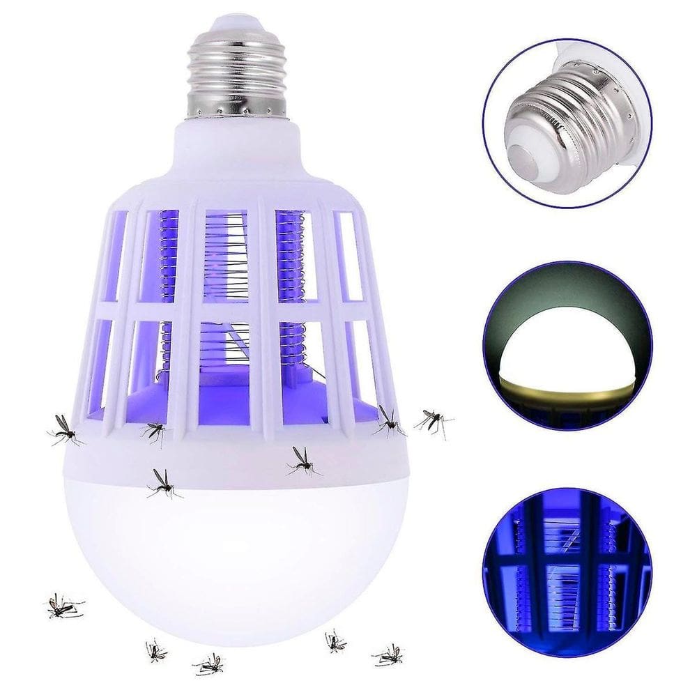 Luminária Led Mata Mosquitos Pernilongos Repelente Uv 15W