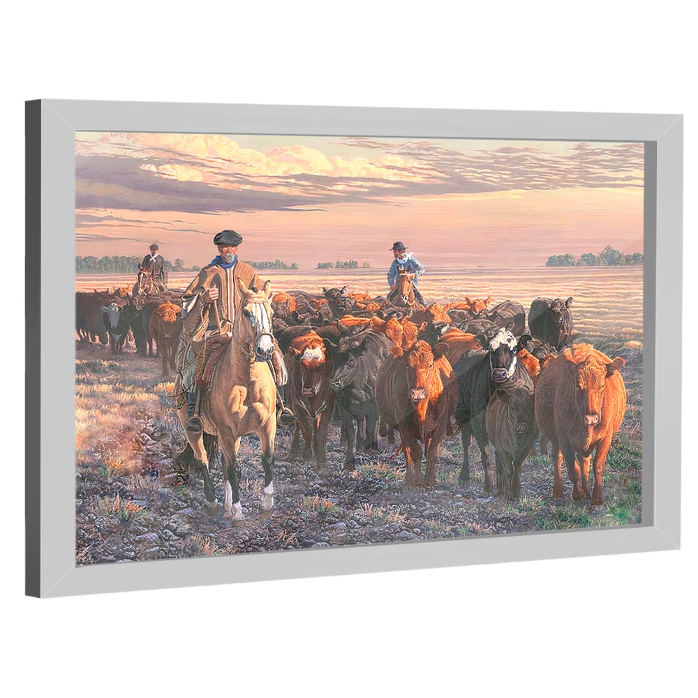 Quadro Decorativo Pintura Boiada