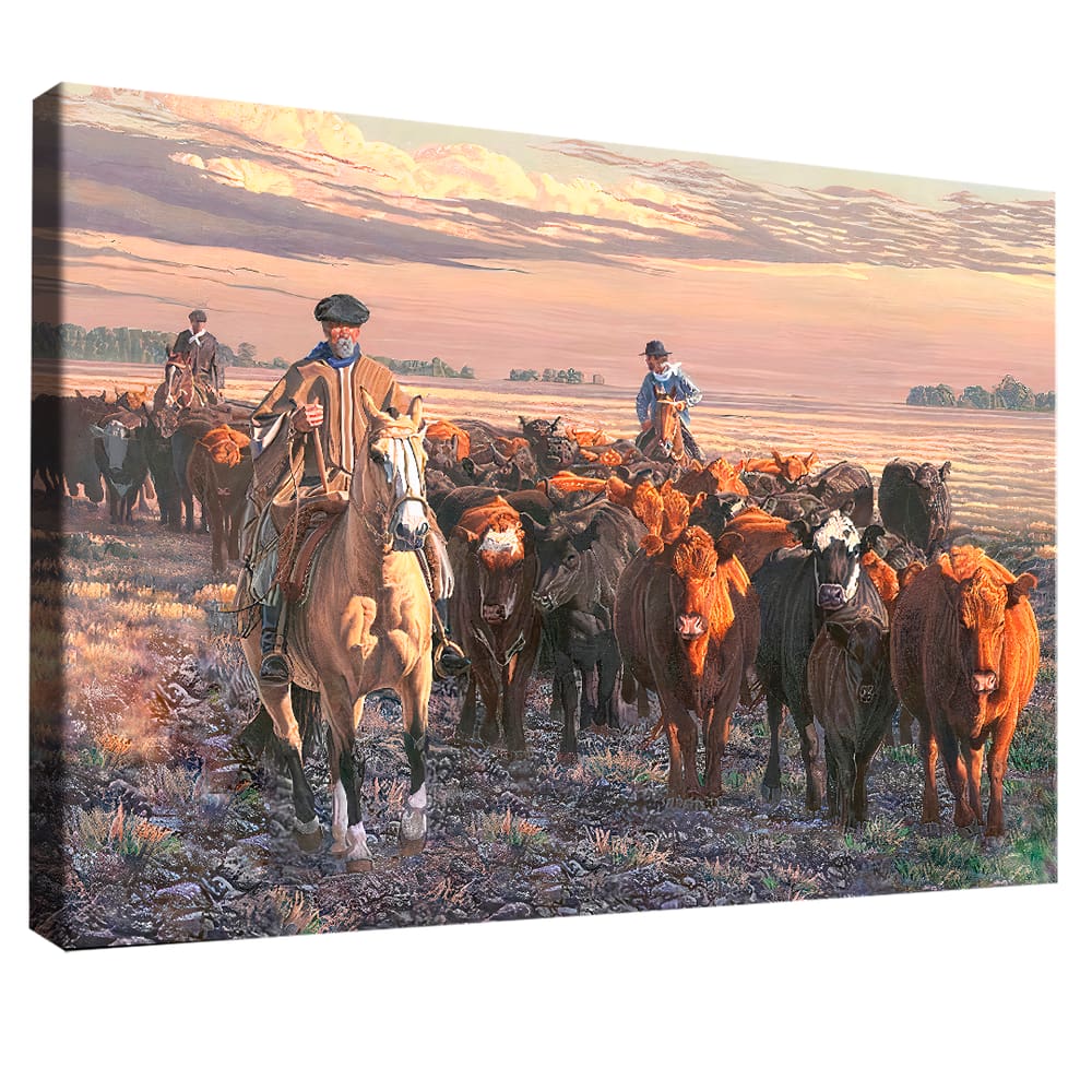 Quadro Decorativo Pintura Boiada