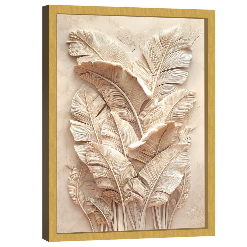 Quadro Decorativo Folhas 3D