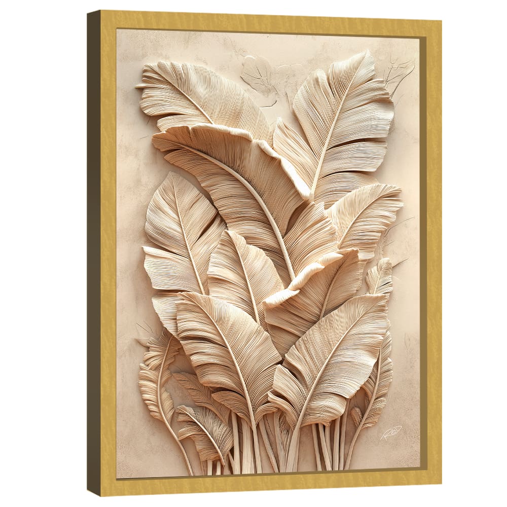 Quadro Decorativo Folhas 3D