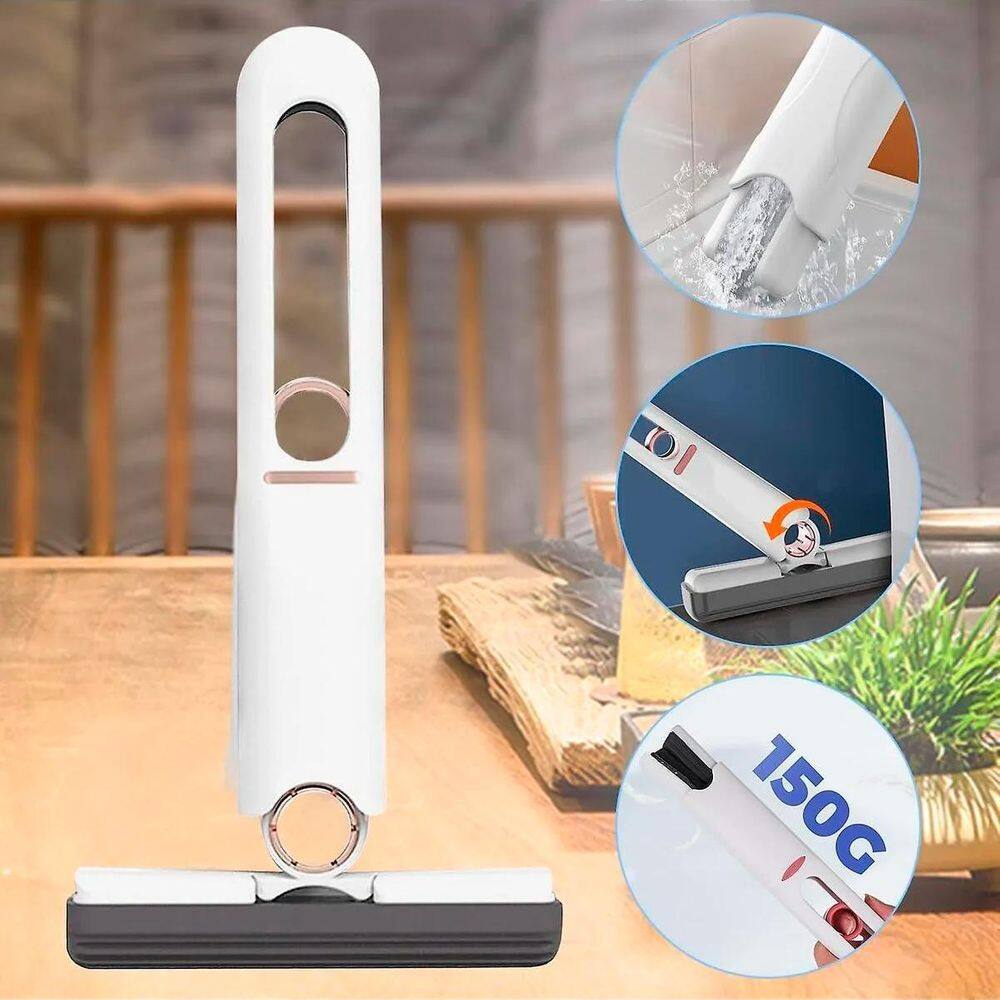 Mini Mop Branco Esfregão Ideal Para Cozinha E Vidros
