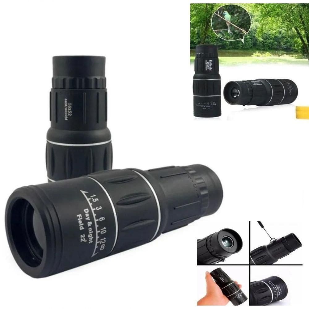 Binoculo Monoculo Longo Alcance 8km Tatico Luneta Visao Noturna Telescopio Espiao