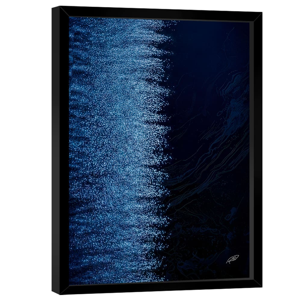 Quadro Decorativo Abstrato Tons de Azul