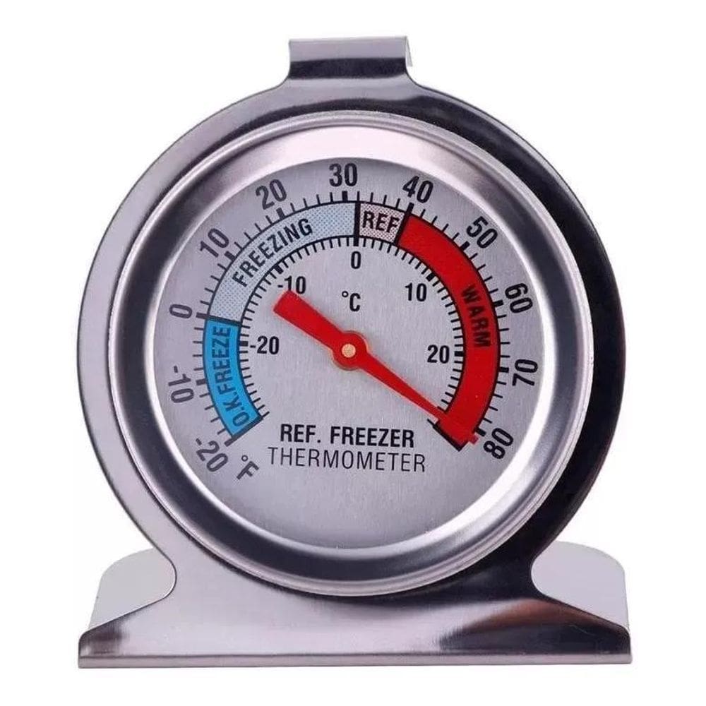 10X Têrmometro Geladeira 20Cº Freezer Interno  Prateado