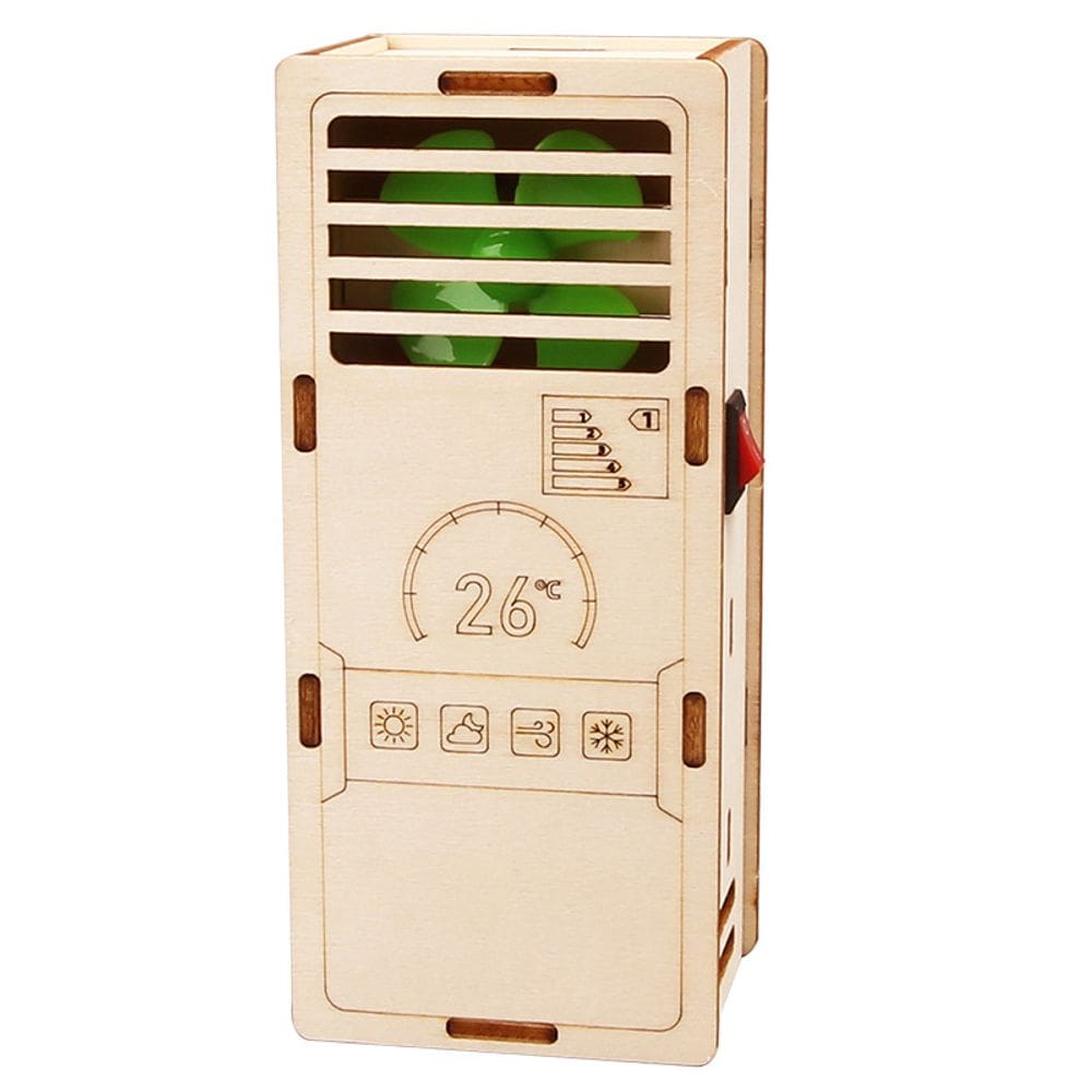 Kit de experimentos científicos, modelo de ar condicionado de madeira DIY