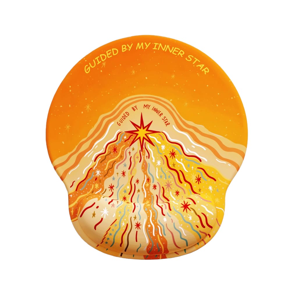Mouse pad guiado por My Inner Star com descanso de pulso