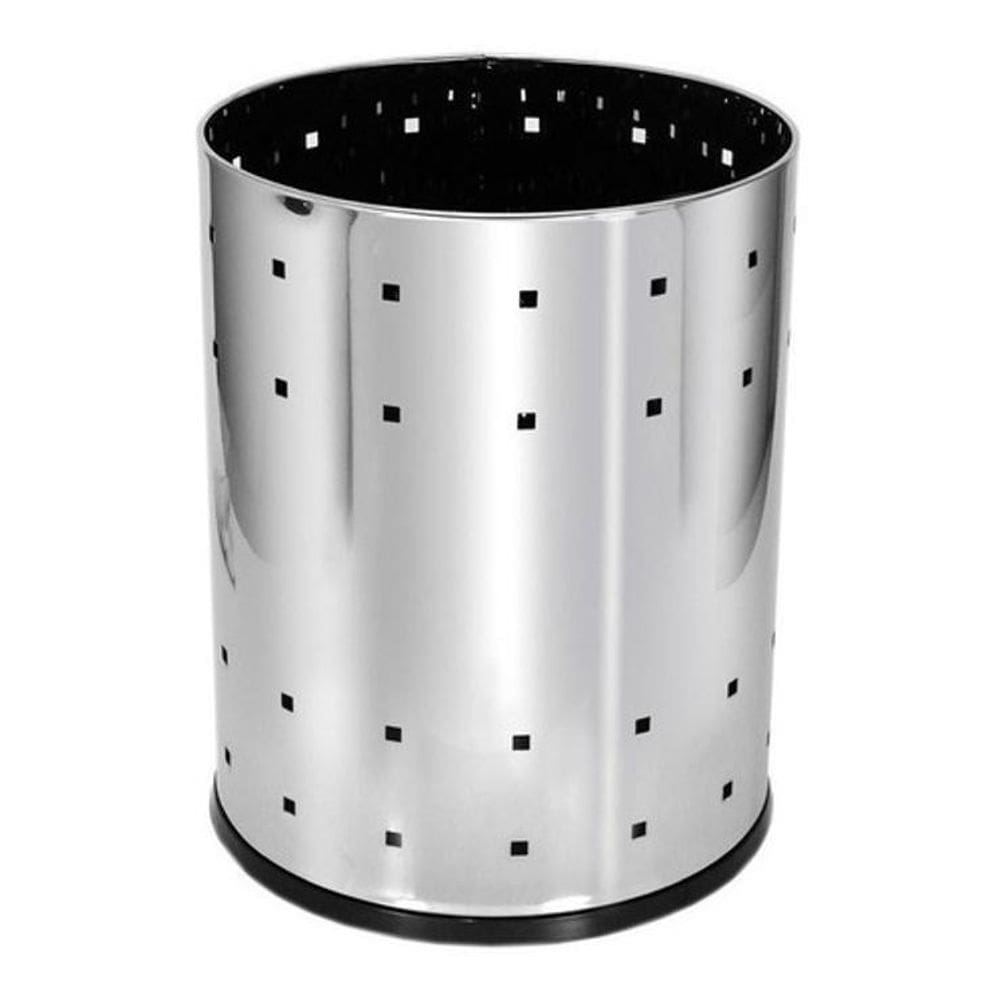 Lixeira Aço Inox Telada 13 Litros Para Casa Ou Escritório