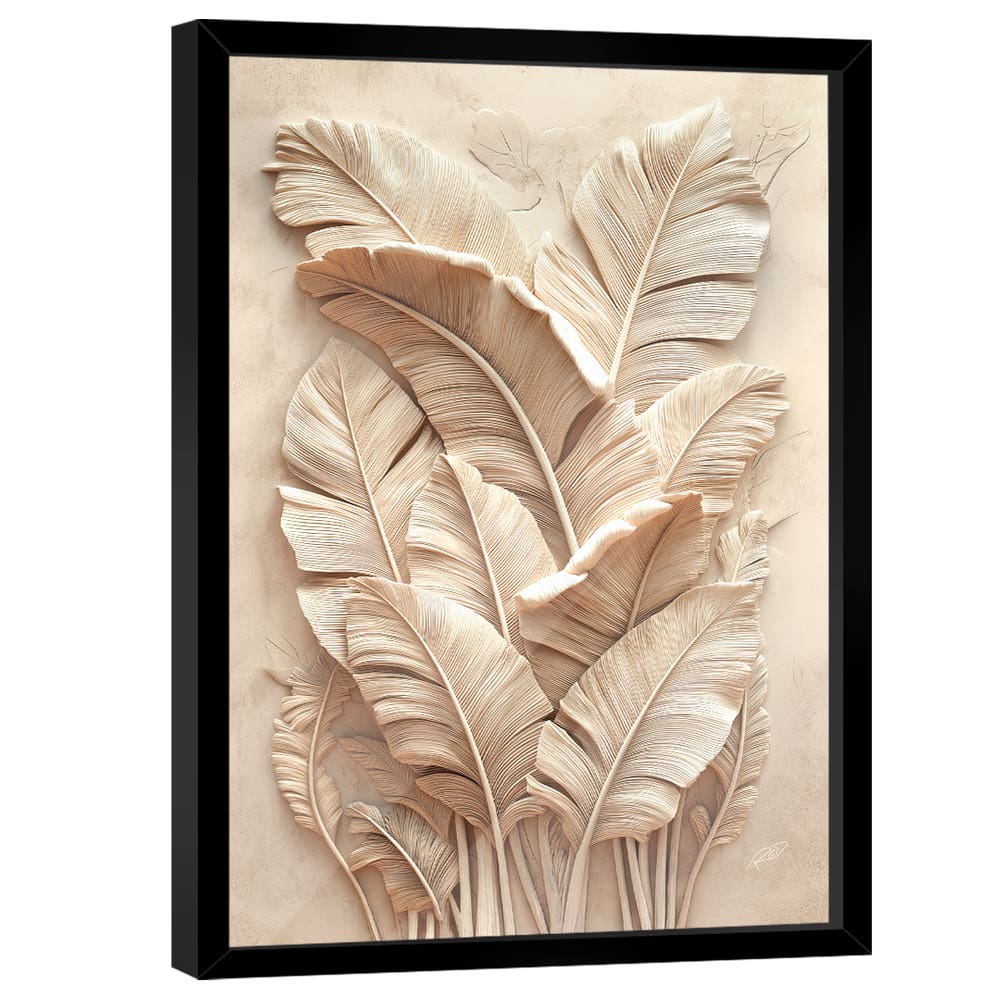 Quadro Decorativo Folhas 3D