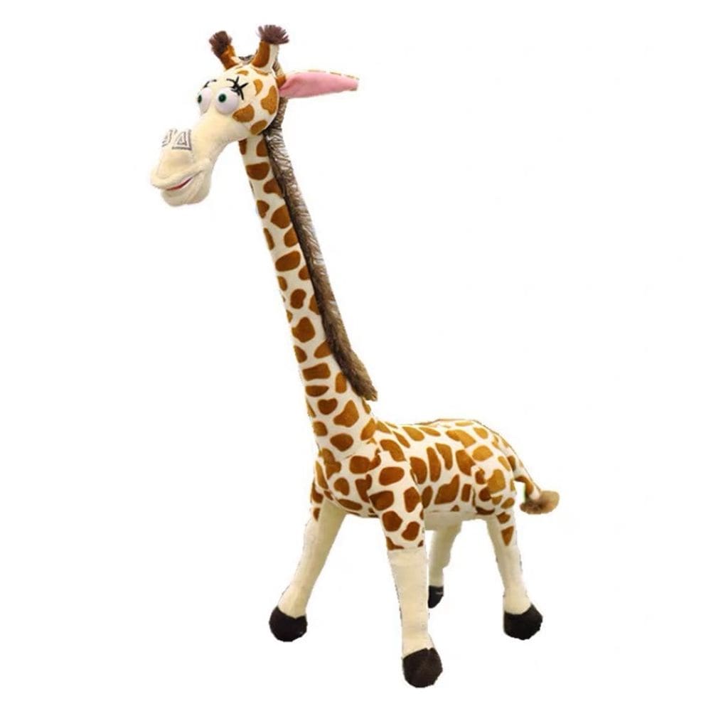 Boneca de pelúcia com girafa de pelúcia, 55 cm, estilo desenho animado