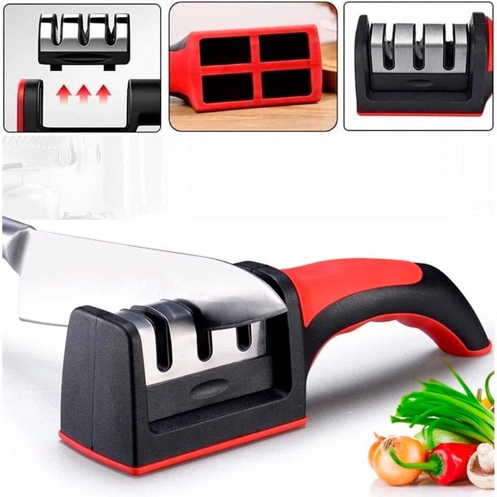 Amolador Afiador De Faca 3 Afiadores