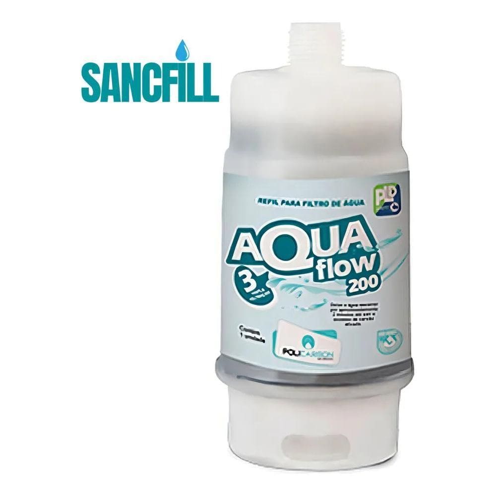 Filtro De Agua Refil Aquaflow 200 Kit 1 Cor Branco