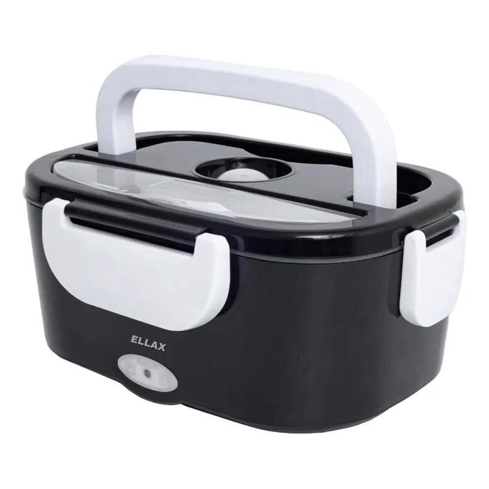 10X Marmita Elétrica Preta Lancheira Doméstica Trabalho 1.5L