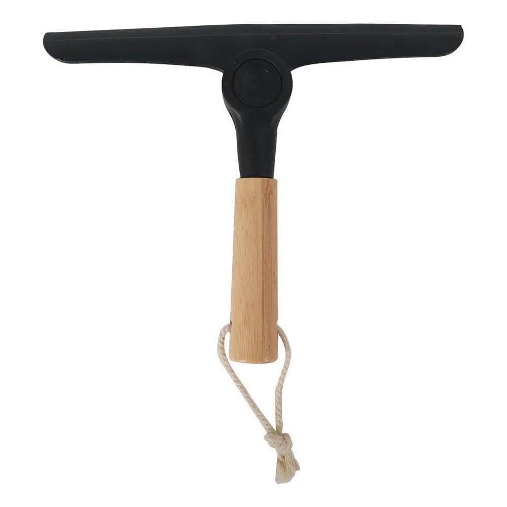 Rodo De Pia Dobrável Com Cabo De Bambu Preto Oikos