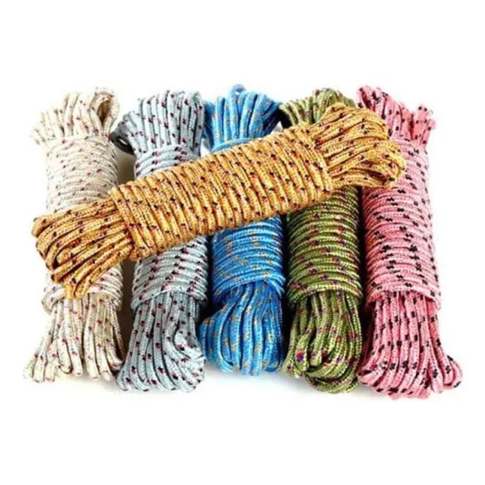 3X Corda Para Varal 20M 4Mm Muito Resistente Corda Multiuso