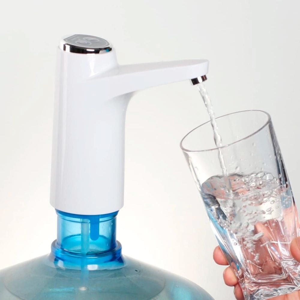 Bomba Elétrica Galão Água Natural Com Mangueira De Silicone