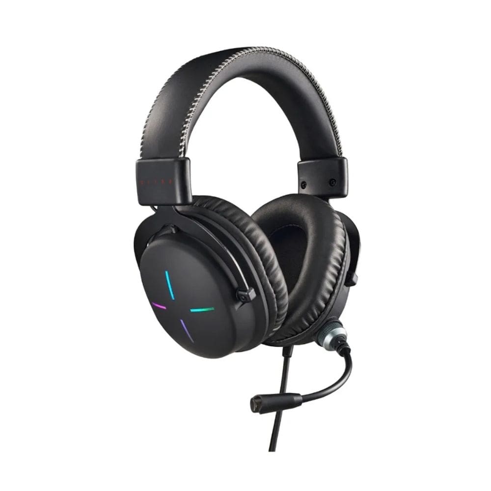 Headset Gamer Nitro NHW200, Microfone omnidirecional, RGB Preto
