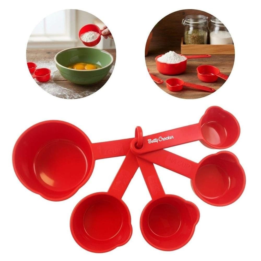 Jogo 5 Xícaras Medidoras Confeitaria Medidas Betty Crocker