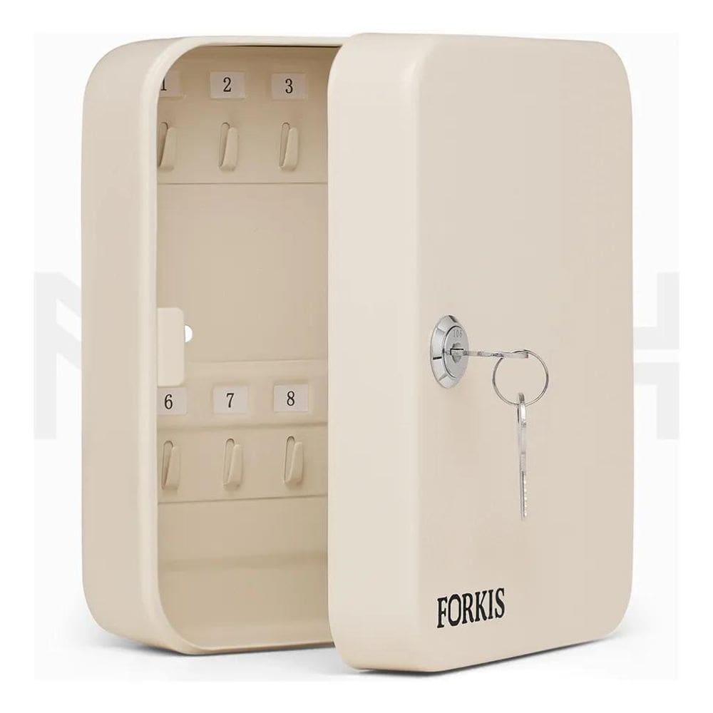 3X Porta Chaves Claviculário Cofre Com Ganchos Até 20 Chaves