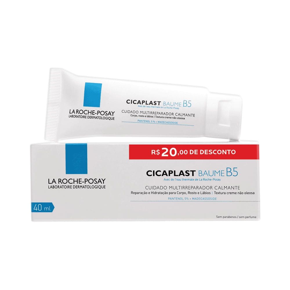 Cicaplast Baume B5 La Roche Posay Creme 40ml com R$20,00 de Desconto