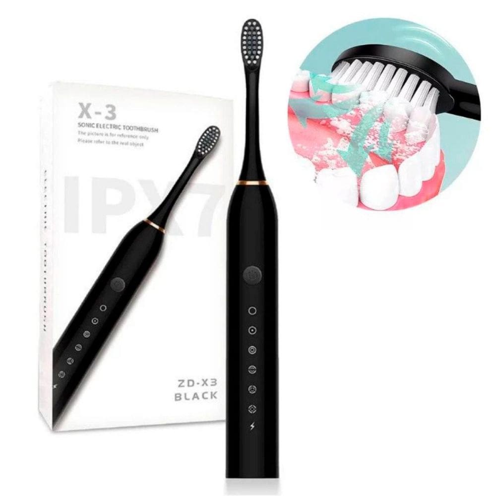 Escova Elétrica Para Limpeza Dental E Banheiro