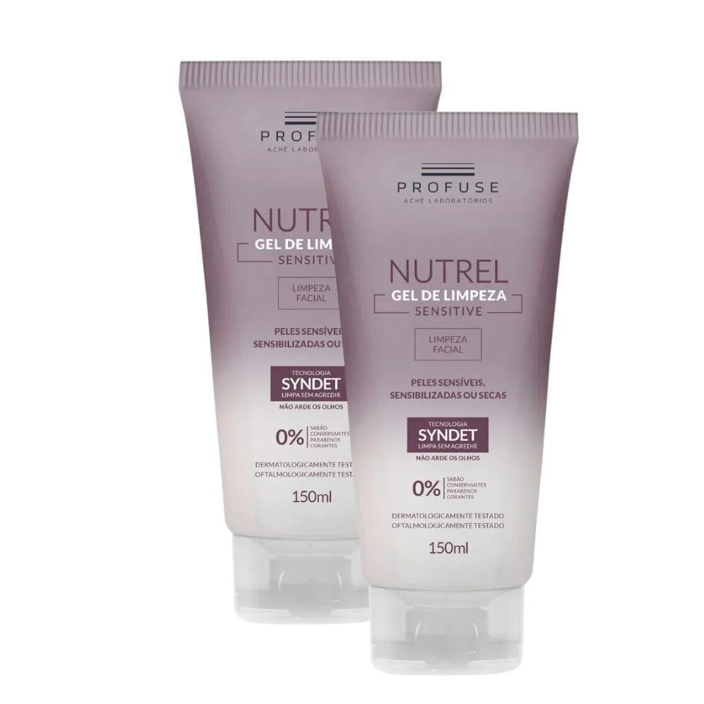 Kit 2 Nutrel Profuse Gel de Limpeza Facial Sensitive 150ml