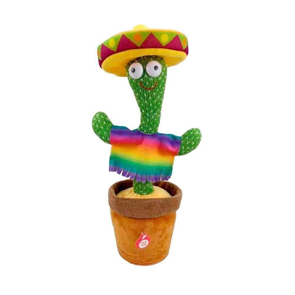 Cacto Dançante E Falante Toca Música Repete A Fala E Dança