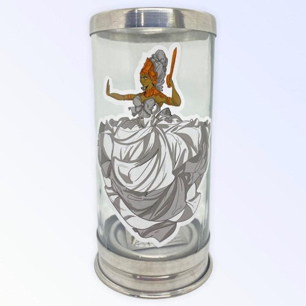 Suporte De Vela 7 Dias Iansã 18Cm Vidro -Escolha A Cor