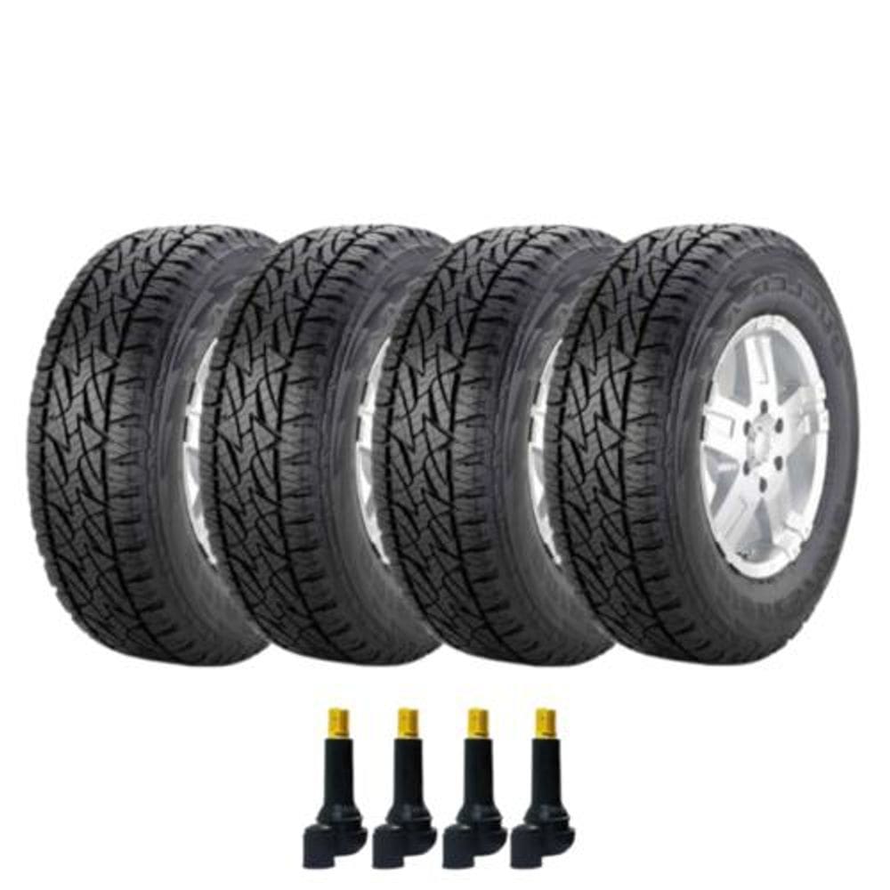 Combo 4 Pneus 255/70R16 Dueler A/t Revo 2 Bridgestone + Bico