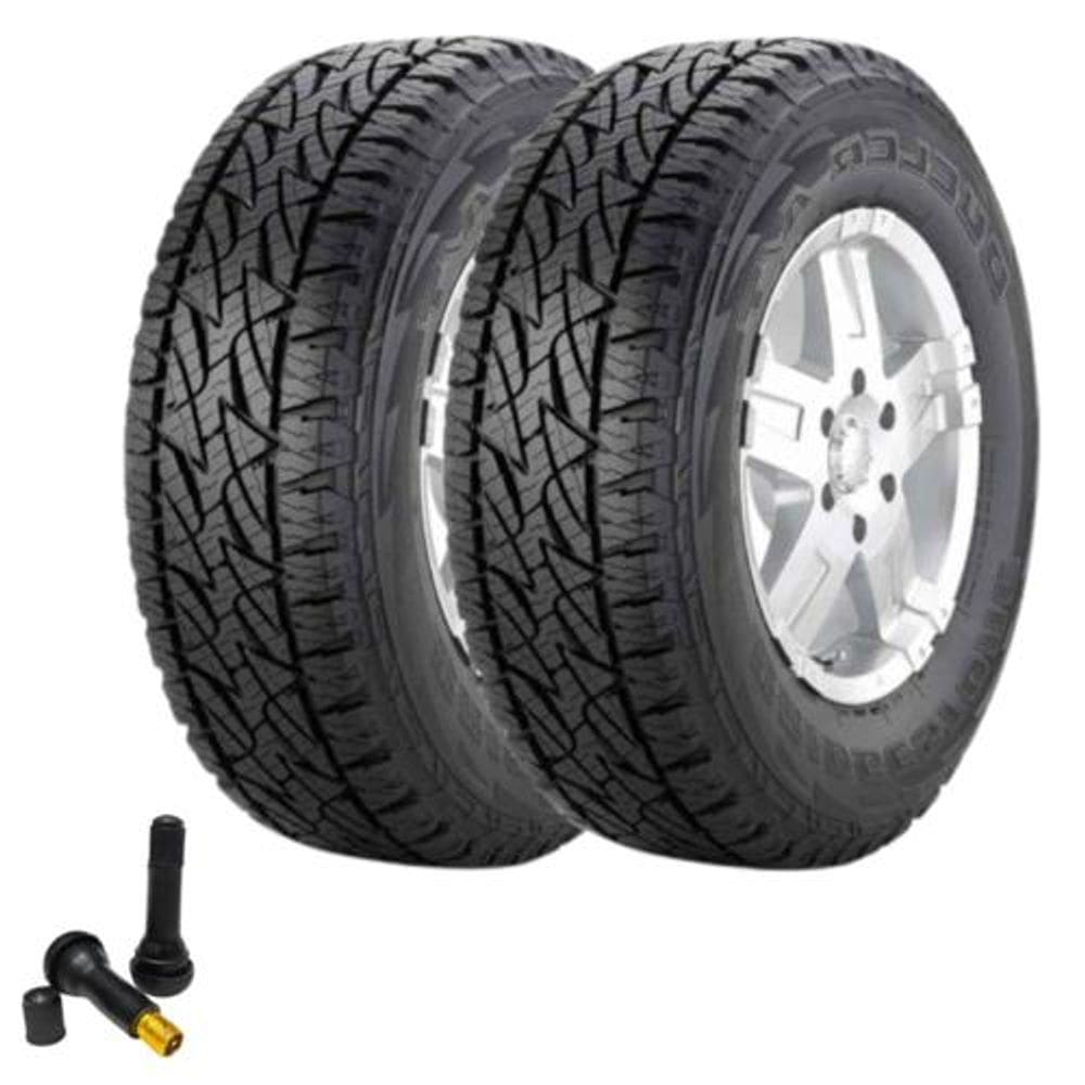 Combo 2 Pneus 205/60r16 Dueler At Revo2 Bridgestone + Bico