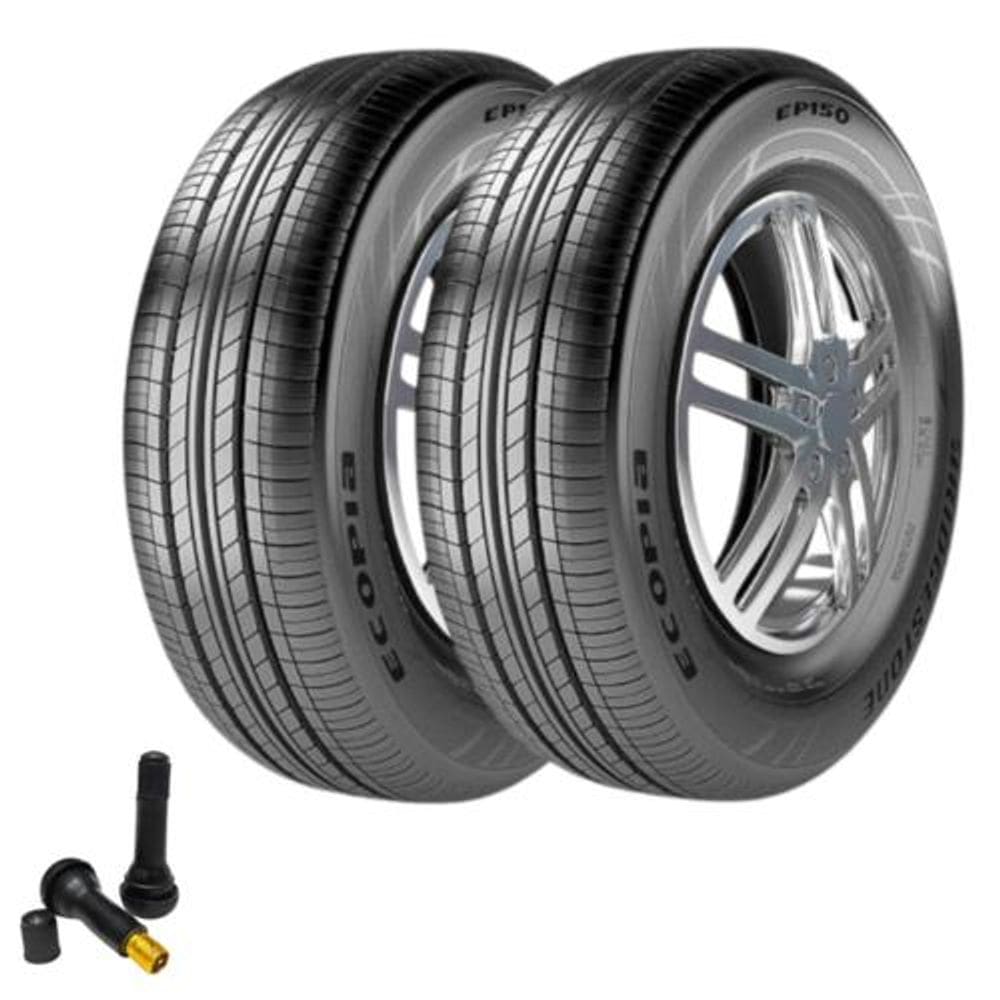 Combo 2 Pneus 195/55r16 87v Ecopia Ep150 Bridgestone + Bico