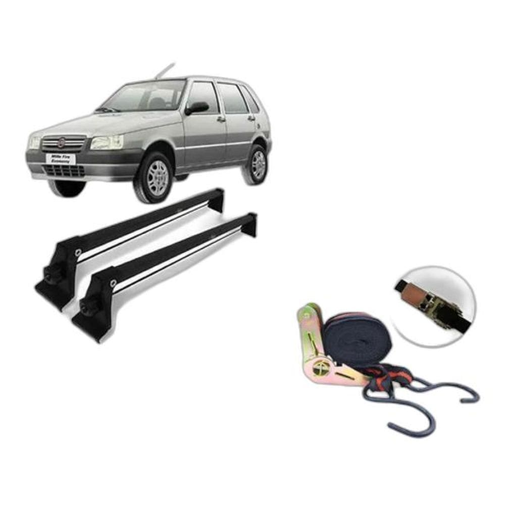 Bagageiro Rack Teto Vhip Fiat Uno Mille 4 Pts 1993 Até 2013
