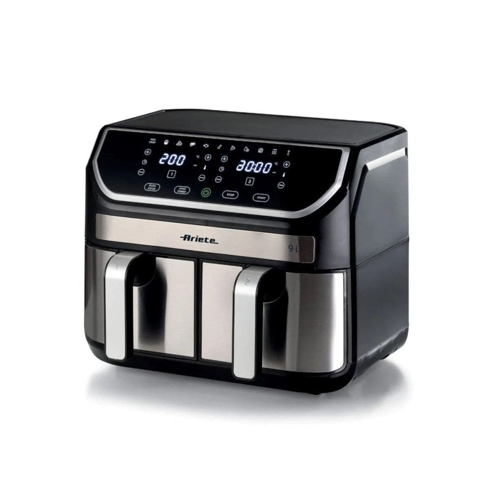 Fritadeira Air Fryer Dupla Ariete 9L 4625 Metal 1700W 110V - Cesto Duplo (4,5L x 2) e Painel Digital