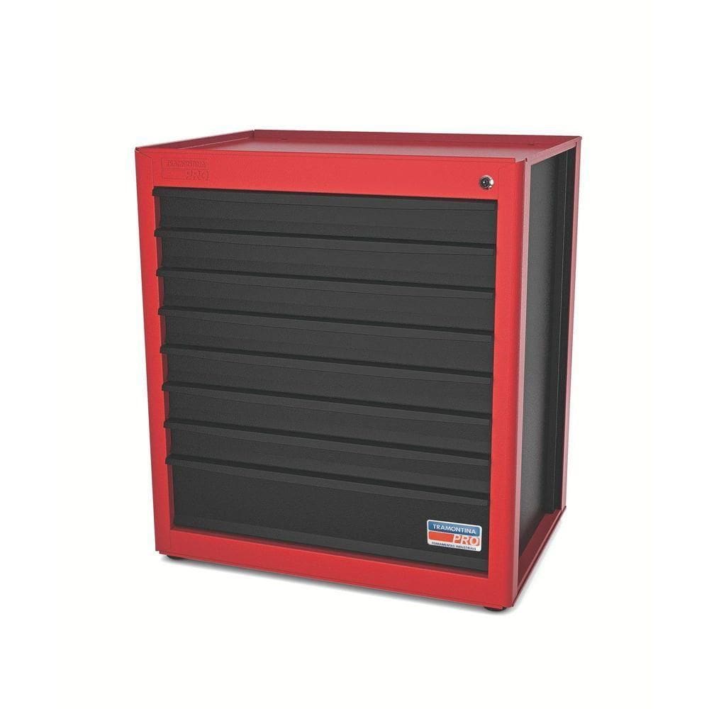 Módulo Para Bancada 8 Gavetas Tramontina Pro Vermelho Orgnizador Ferramentas Para Gavetas E Armários Tramontina