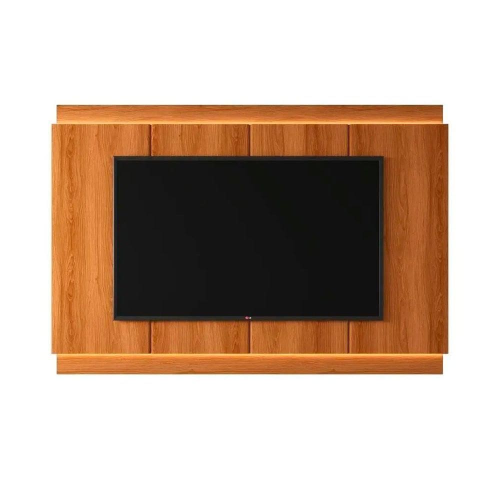 Painel Para Tv De Até 75 100% Mdf Com Led Maraco 2.0 Jequitiba