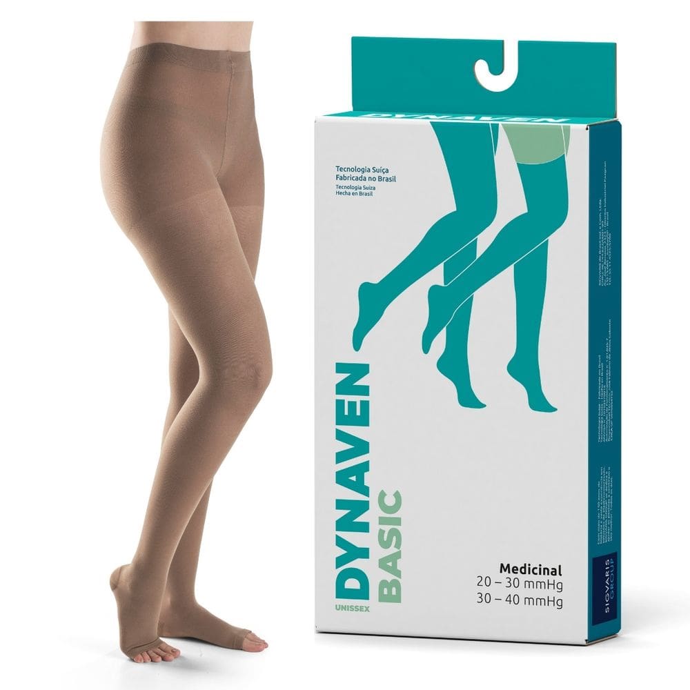 Meia Calça Compressiva | Sigvaris Dynaven Basic | 20-30mmhg - Bege